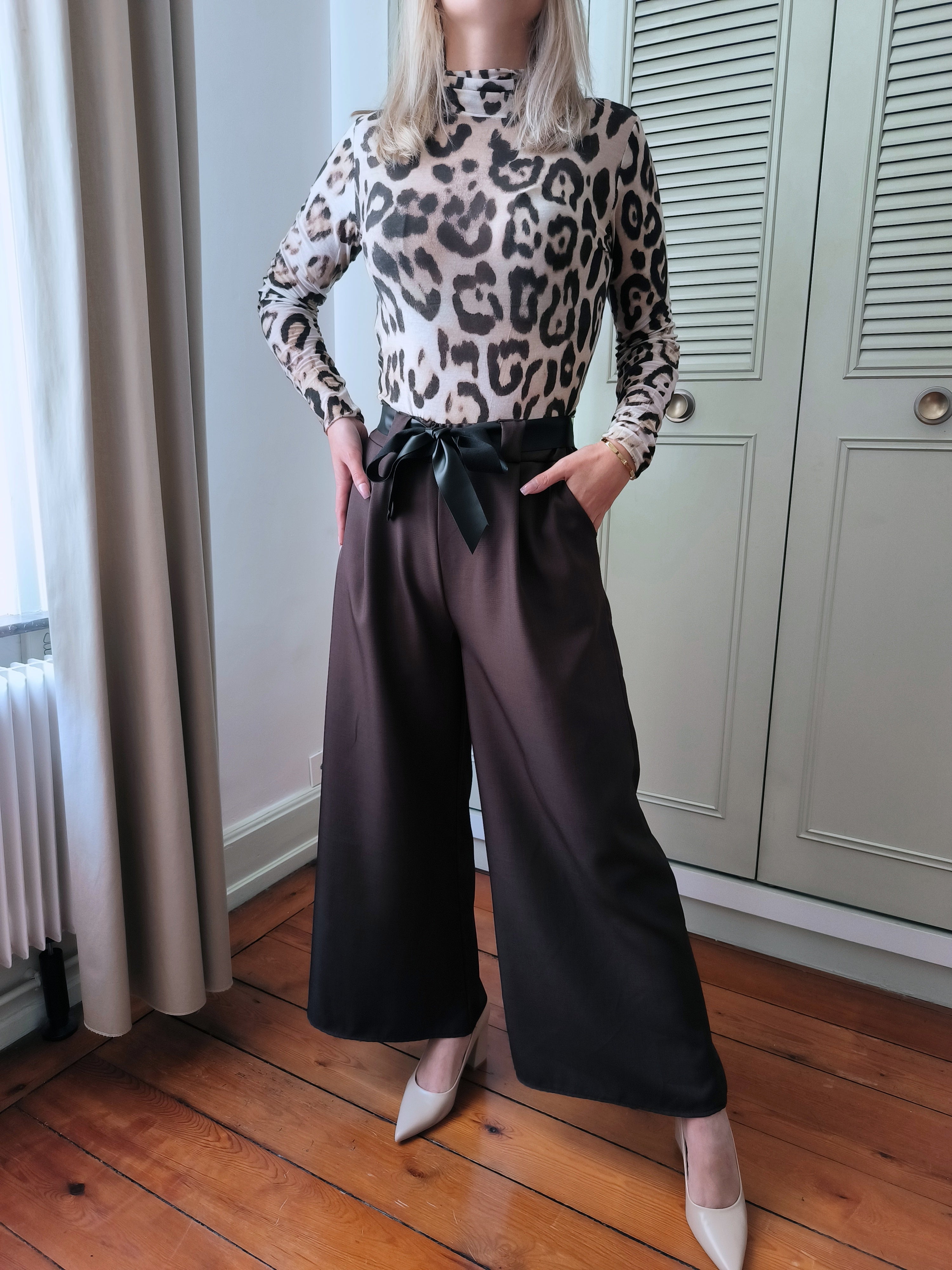 Pantalon chocolat Alessia 🇮🇹